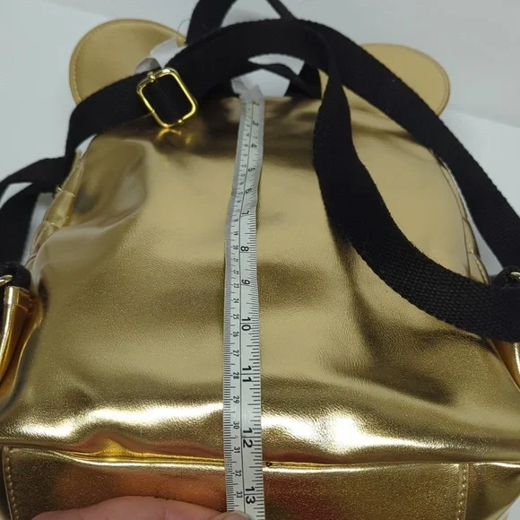 Disney Gold Quilted Minnie Mouse Backpack - Picture 8 of 8